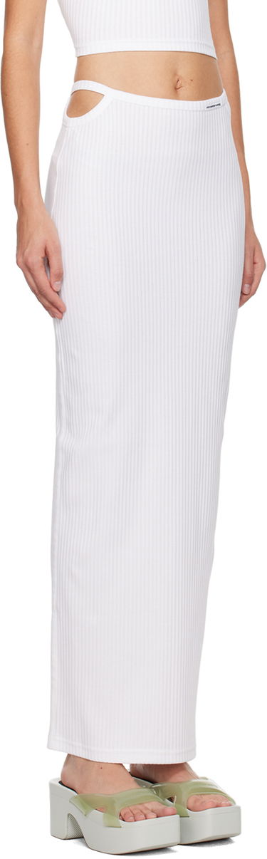Kjol Alexander Wang Alexander Wang Cutout Maxi Skirt Vit | 4CC1245057, 1