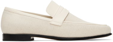 Kläder TOTEME TOTEME 'The Canvas' Penny Loafers Vit | 233-8014-855, 0