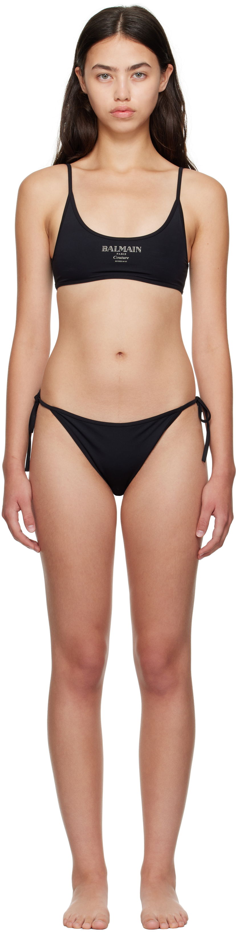 Badkläder Balmain Balmain 'Couture' Bikini Svart | BKBS22430