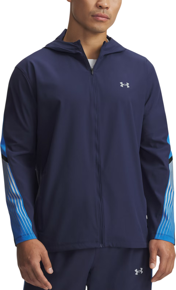 Jacka Under Armour UA Velociti Storm Hooded Jacket Mörkblå | 6005900-403