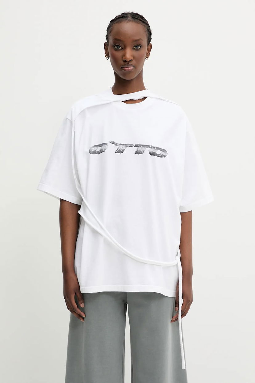 T-shirt Ottolinger Ottolinger Oversized T-Shirt Vit | 115.103415.01