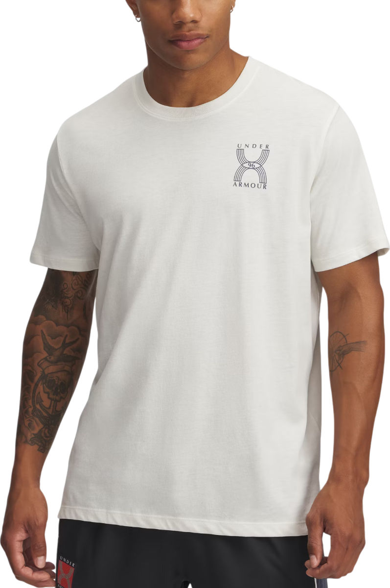 T-shirt Under Armour UA Run 96 Short Sleeve T-Shirt Vit | 1389823-114