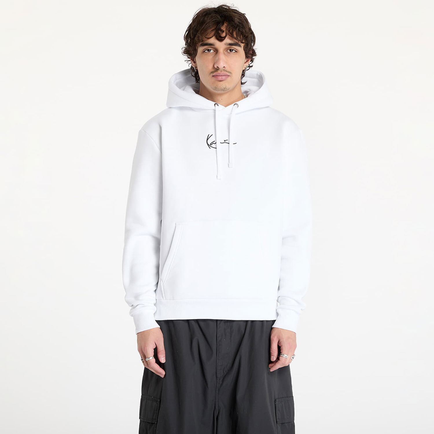 Sweatshirt Karl Kani Signature Hoodie Vit | 6021239, 0