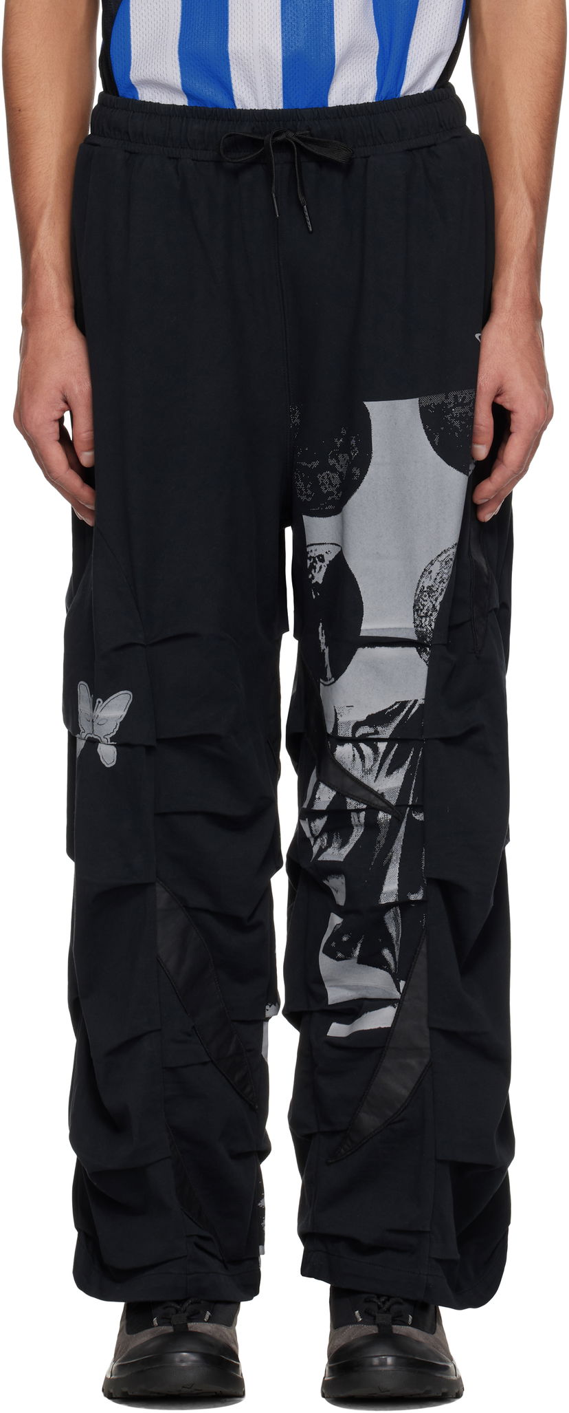Cargo byxor Perks And Mini Perks and Mini Equinox Flower Cargo Trousers Svart | 80049