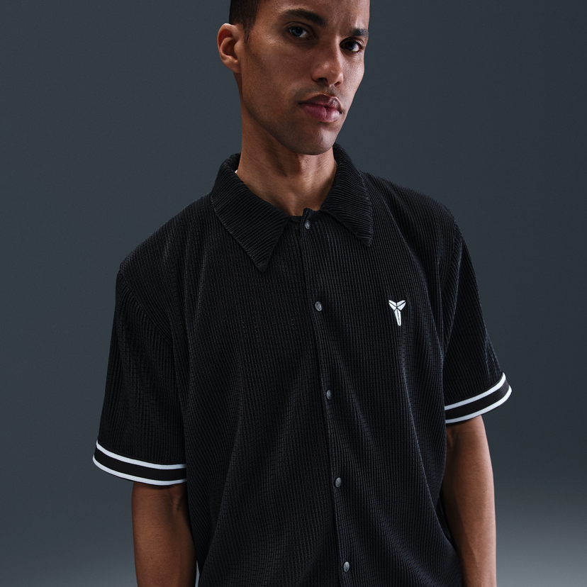Skjorta Nike Kobe Pleated Short-Sleeve Basketball Top - Size: S Svart | IB0020-010
