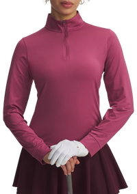 Drive 1/4 Zip Long Sleeve Mock Neck Pullover