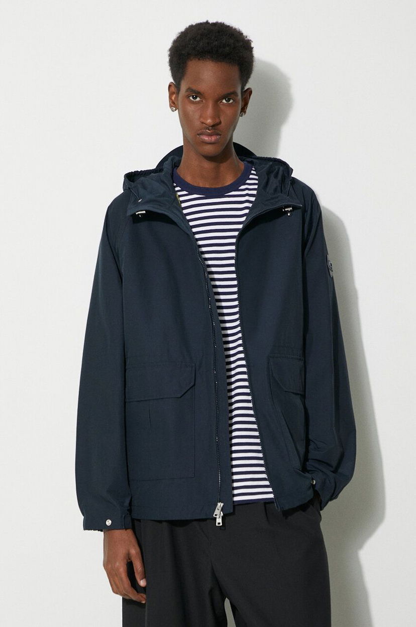 Vindjacka WOOLRICH Hooded Jacket Blå | CFWOOU0884MRUT3662