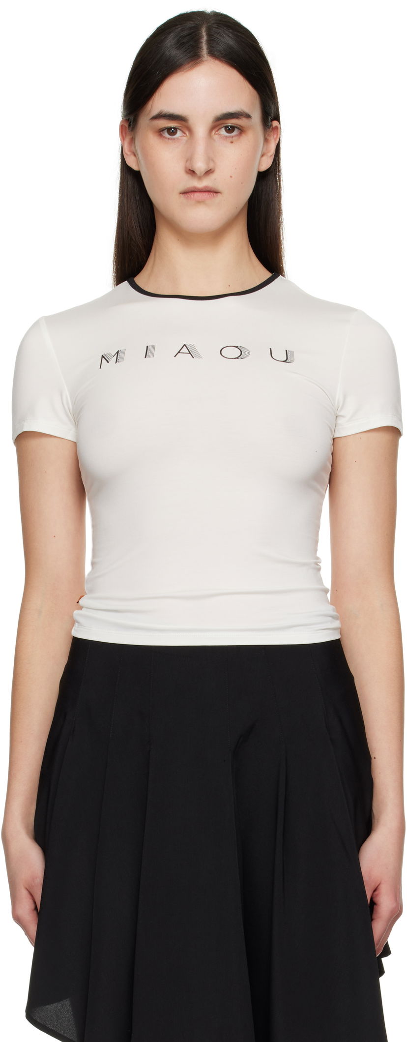 T-shirt Miaou Miaou Mini T-Shirt Vit | 7026JSYWHT