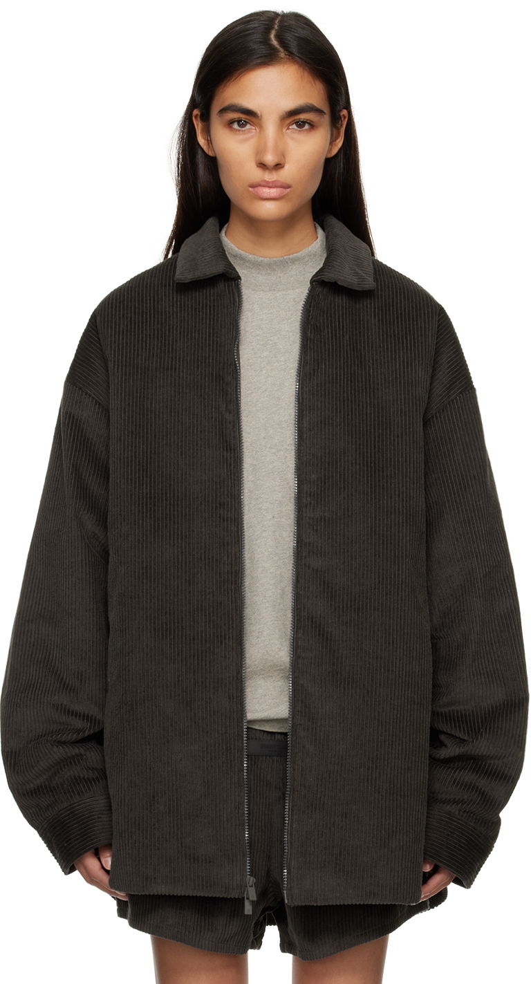 Bomberjacka Fear of God Shirttail Corduroy Relaxed-Fit Jacket Grå | 202BT224120F
