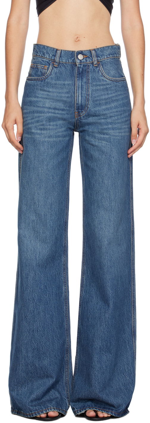 Jeans Coperni Coperni Wide Leg Jeans Blå | COPP95252