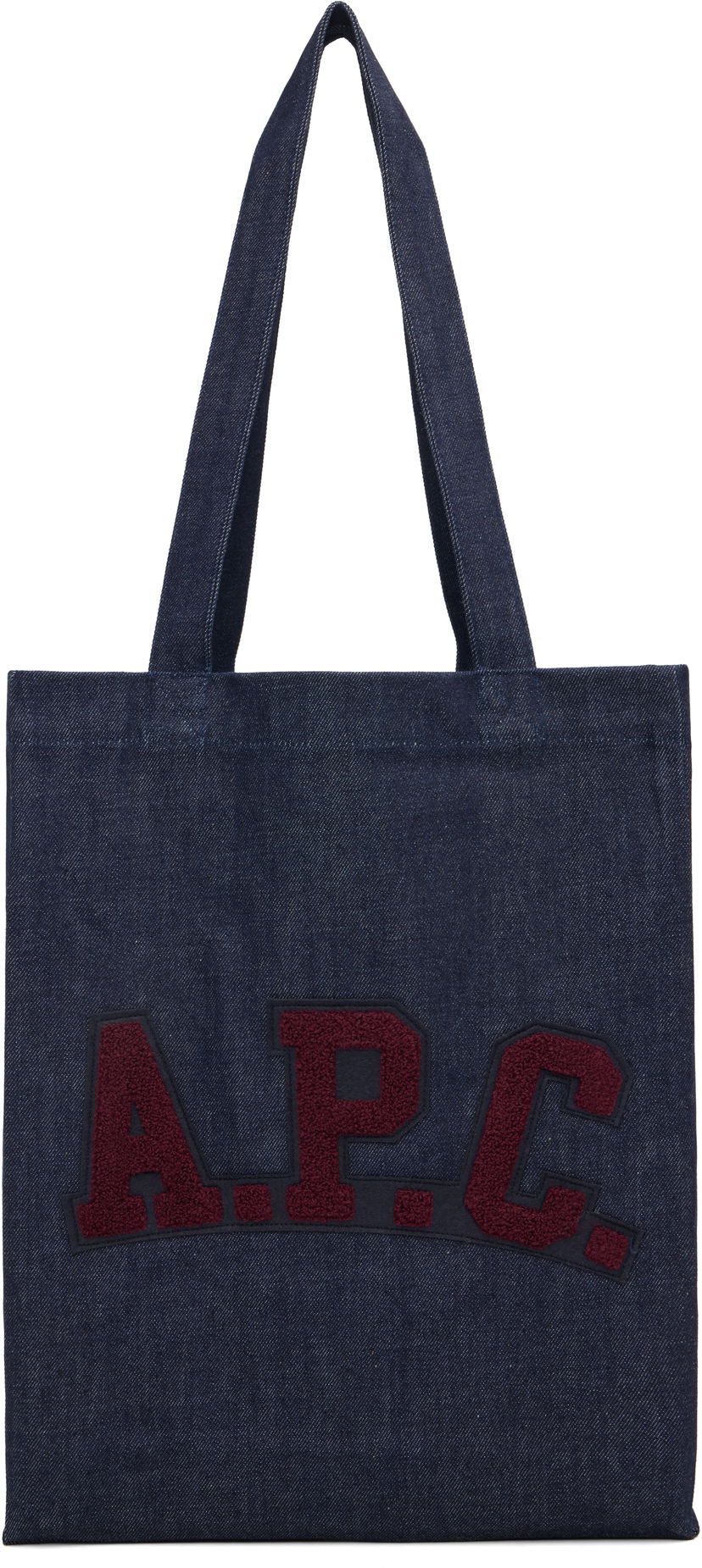 Tygpåse A.P.C. A.P.C. Logo Patch Tote Bag Mörkblå | COHIZ-M67059