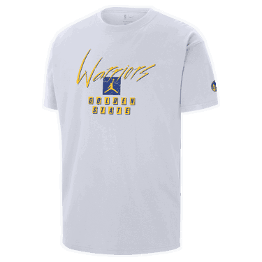 T-shirt Jordan Jordan NBA Max90 Golden State Warriors Courtside Statement Edition Vit | FN1064-100, 1