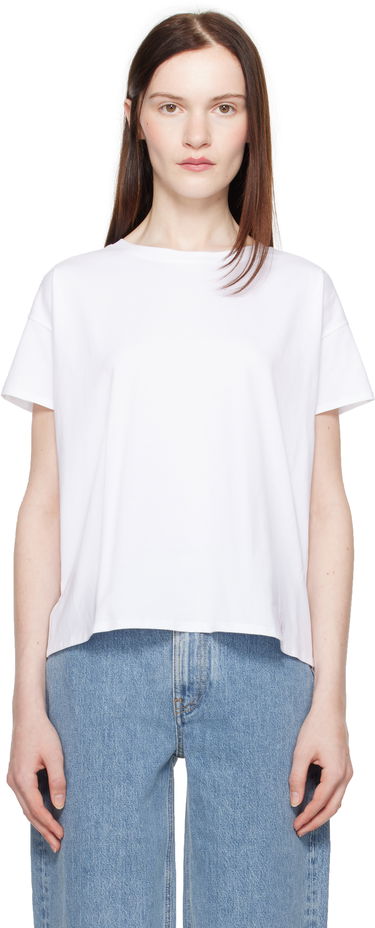 T-shirt Loulou de Saison Loulou de Saison Basiluzzo T-Shirt Vit | BASILUZZO, 0