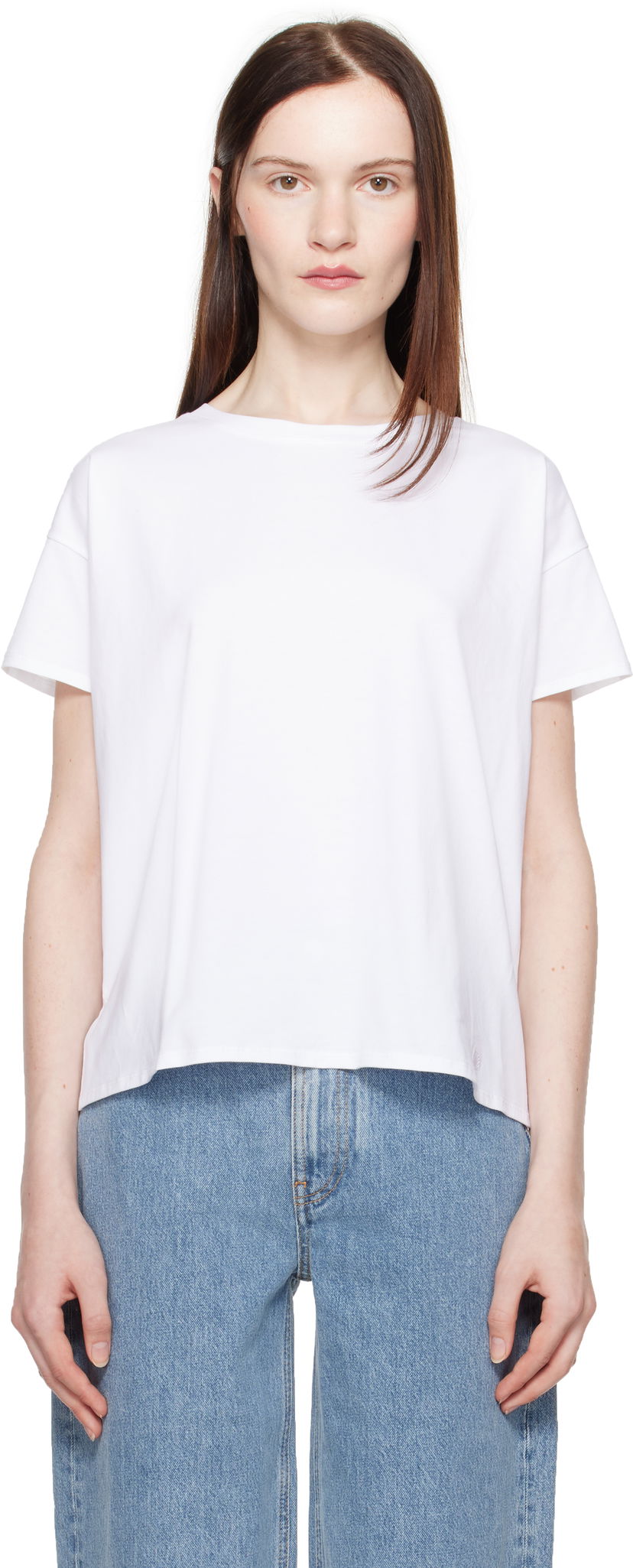 T-shirt Loulou de Saison Loulou de Saison Basiluzzo T-Shirt Vit | BASILUZZO