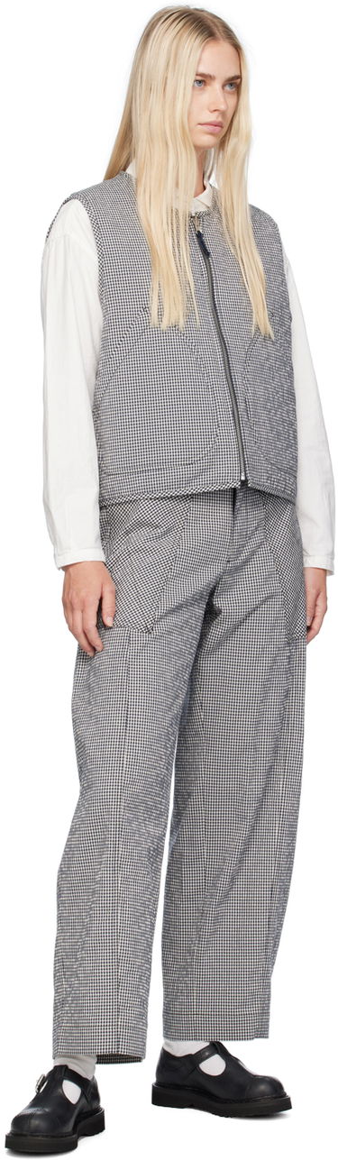 Byxor YMC YMC Peggy Gingham Check Trousers Blå | Q4WMI, 3