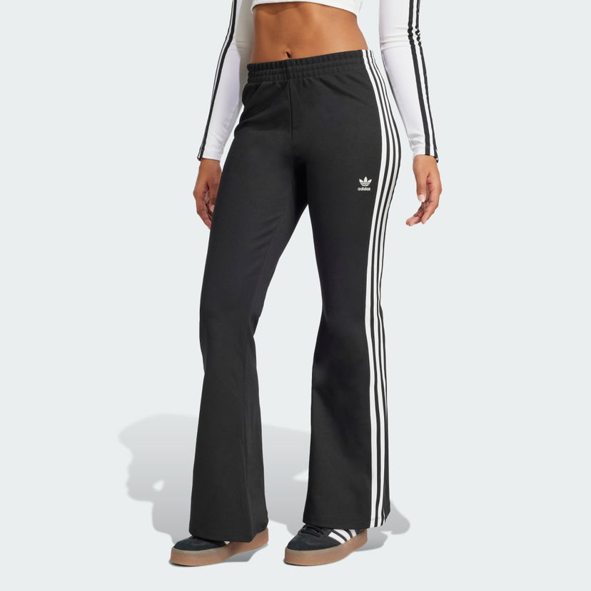 Träningsbyxor adidas Performance Flared Track Pants With Side Stripes Svart | JC5783