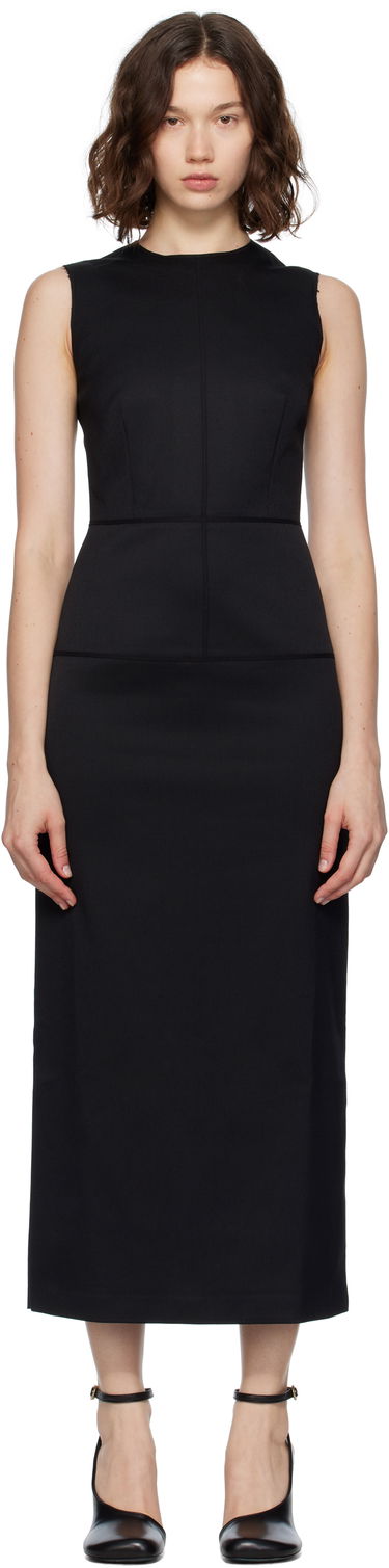 Klä Maison Margiela MM6 Maison Margiela Tailoring Wool Maxi Dress Svart | S52DG0029 S47848, 0