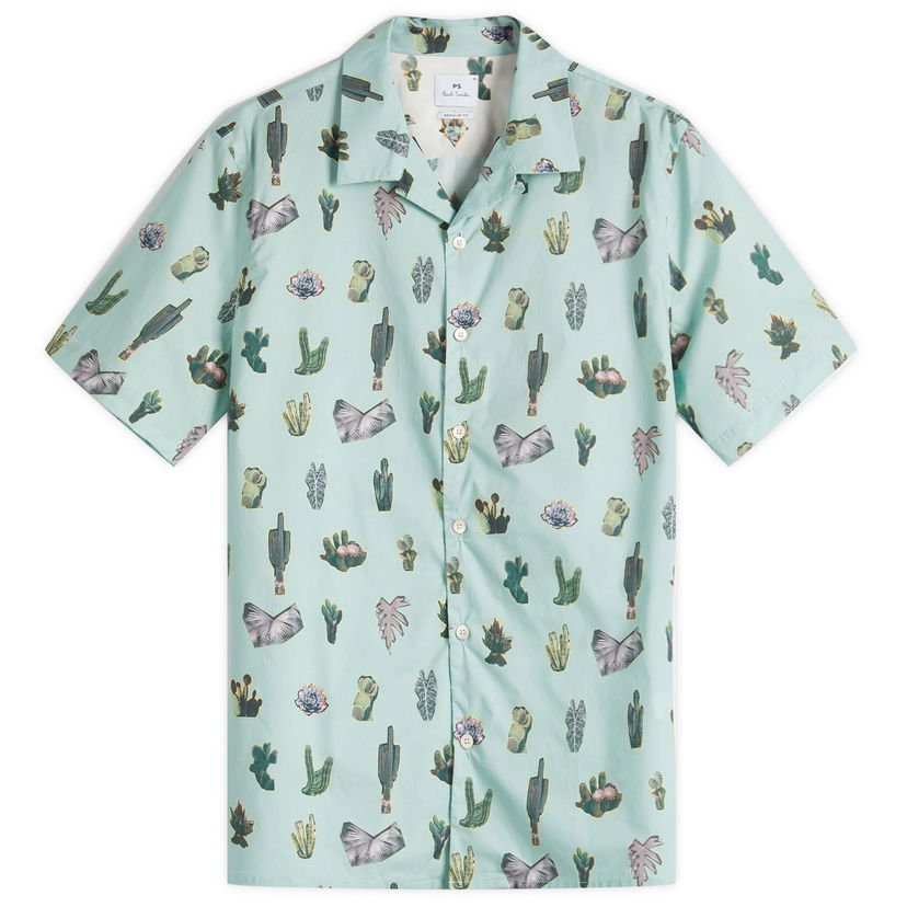 Skjorta Paul Smith Paul Smith Desert Flowers Vacation Shirt, Size Large Grön | M2R-114R-P22313-30