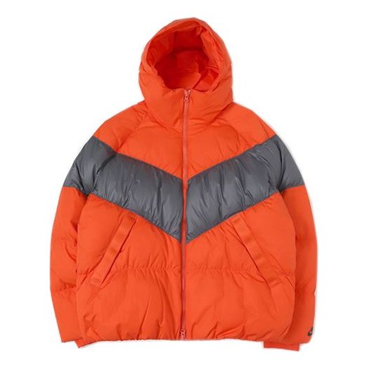 Pufferjacka Nike Sportswear Down Jacket with Hood Orange | BV4720-891
