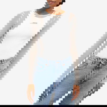 Linne Jean Paul Gaultier Gaultier Logo Layered Vest Vit | 2430FTO193BT0010101, 2