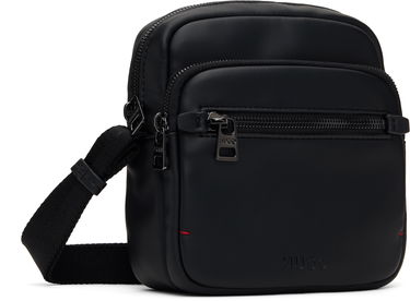 Axelväska BOSS HUGO Reporter Faux-Leather Bag Svart | 50535705, 1