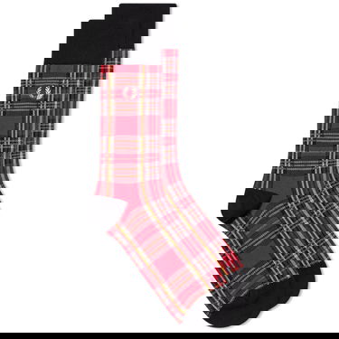 Strumpor Fred Perry Tartan Sock Röd | C5127-943, 0