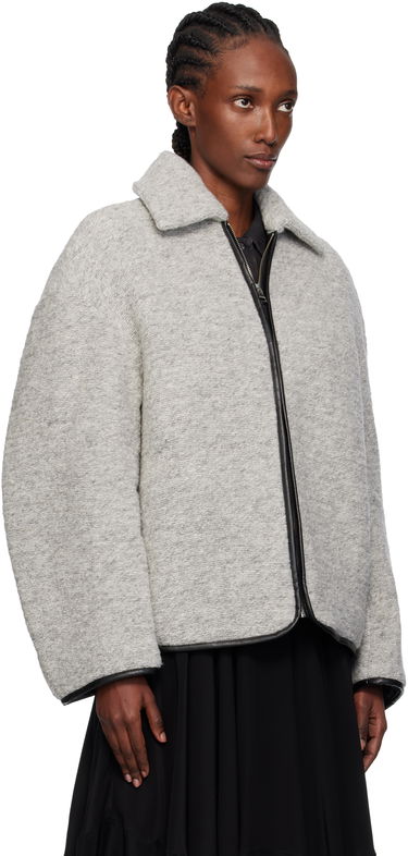 Jacka JW Anderson JW Anderson Contrast Trim Casual Jacket Grå | JK0412-PG1820, 1