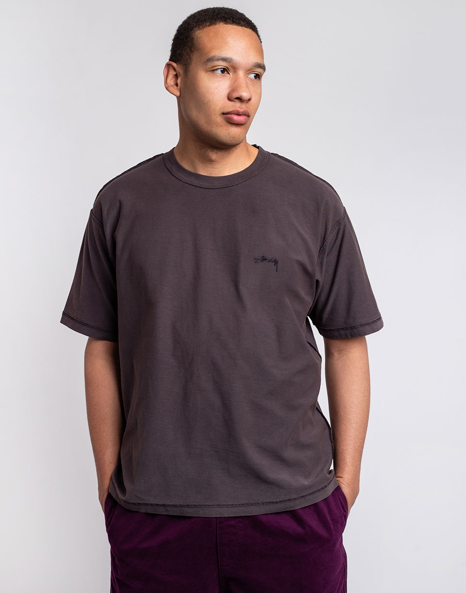 T-shirt Stüssy Pig. Dyed Inside Out Crew Svart | 1140283, 0