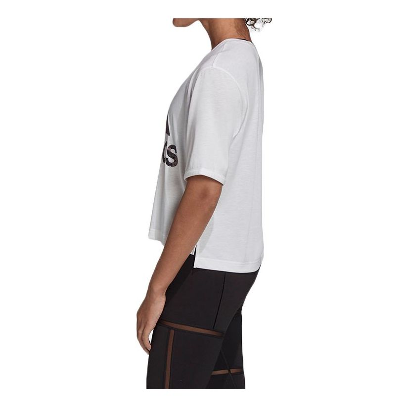Crop top adidas Originals Adidas Univ Cropped T-Shirt Vit | GK5078