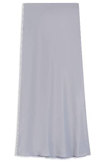Kjol BOSS Satin Maxi Skirt Grå | 50541819