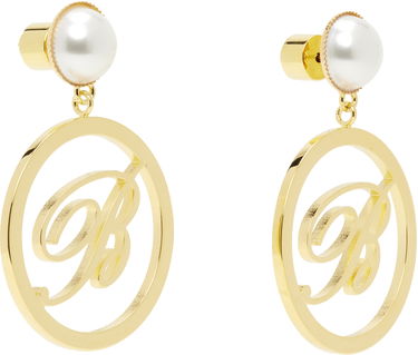 Örhängen Blumarine Blumarine Faux-Pearl Initial Earrings Metallisk | P522W326A, 1