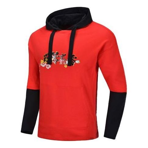 Sweatshirt Li-Ning Li-Ning x Disney Crossover Casual Loose Fit Hoodie Röd | AWDQ133-2