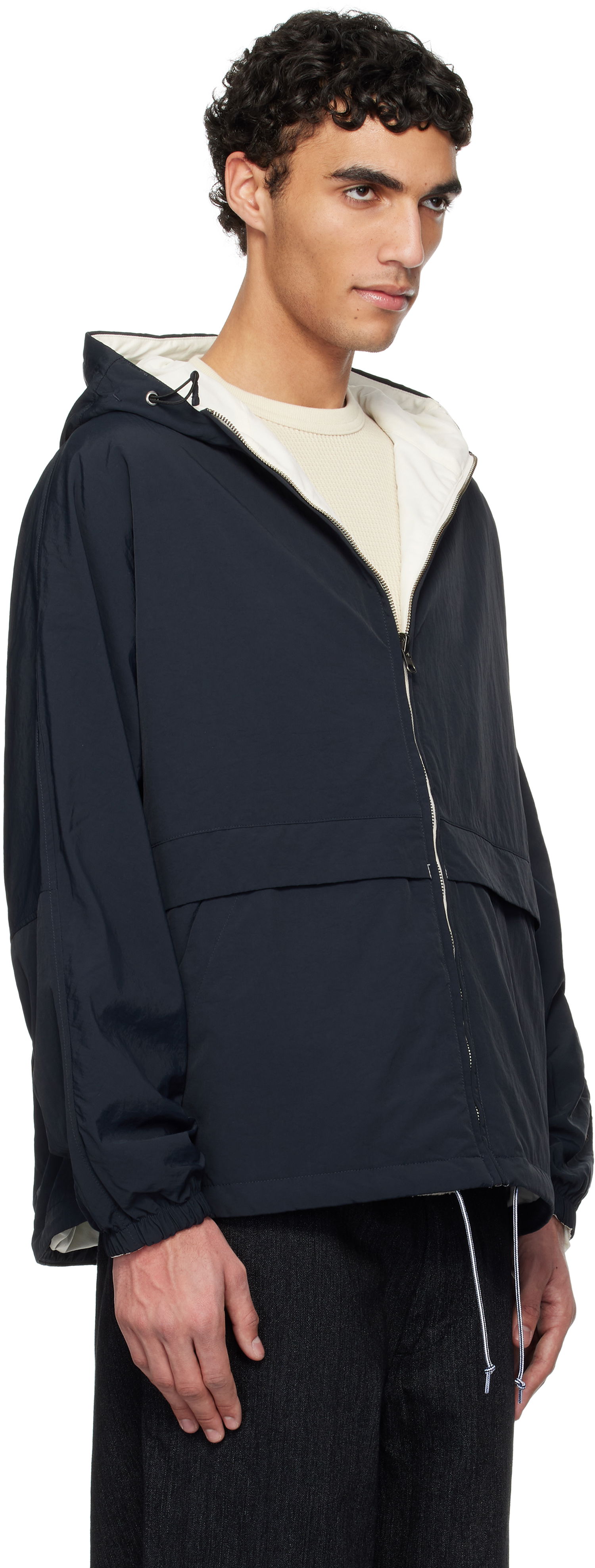 Vindjacka NANAMICA nanamica Hooded Reversible Jacket Mörkblå | S25SA002U, 1