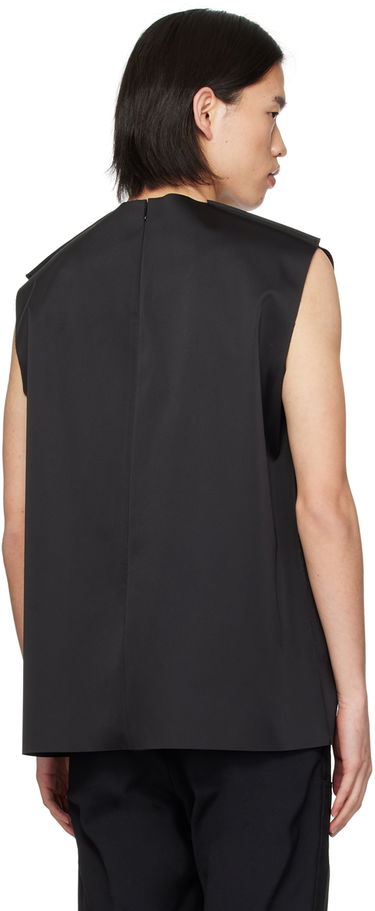 Väst We11done We11done Embossed Pocket Tank Top Svart | WD-BL1-24-122-M-BK, 2