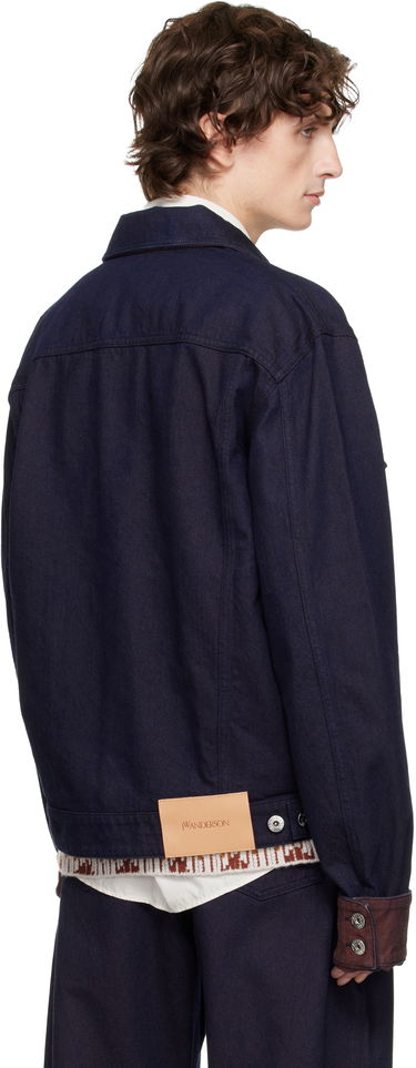 Jacka JW Anderson JW Anderson Turn Up Cuff Denim Jacket Mörkblå | DJ0044-PG1836, 2