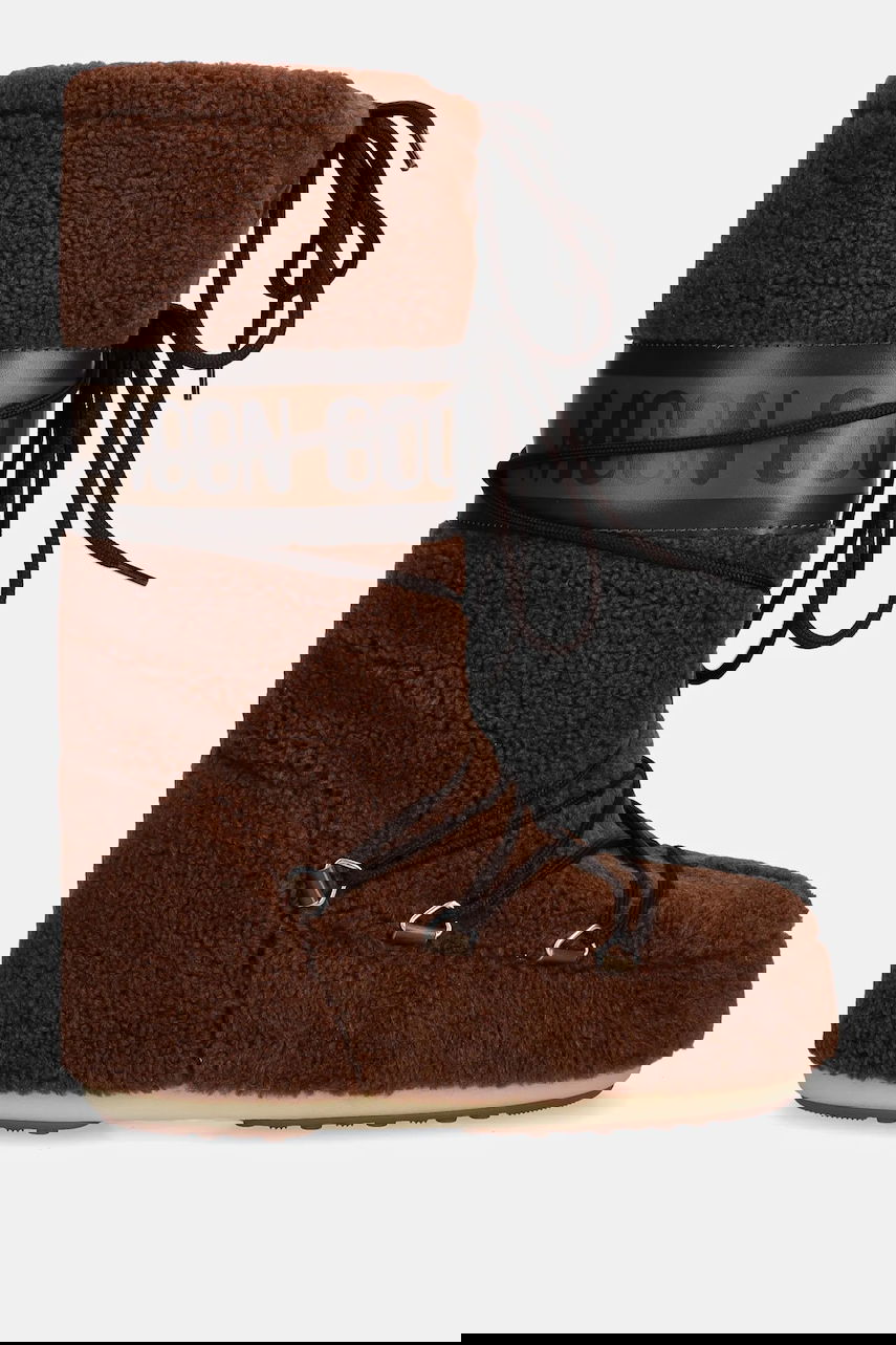 Sneakers och skor Moon Boot MB ICON FLEECE Teddy Boots Brun | 80D1403080.M004, 1