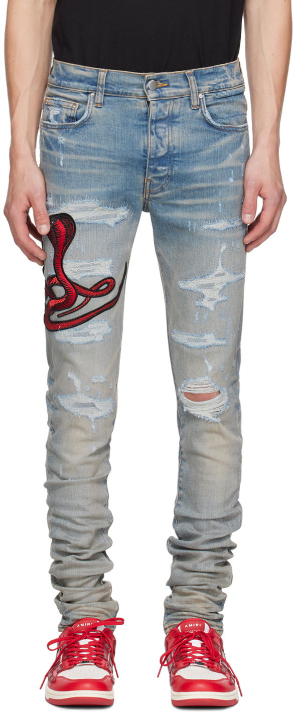 Jeans AMIRI AMIRI Poison Archival Jeans Blå | AMDNSY1067