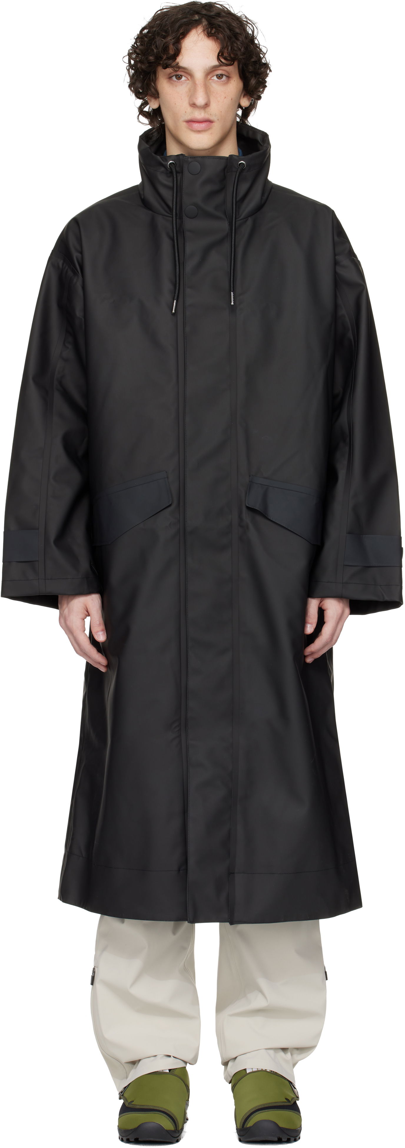 Regnrock Rains RAINS Vision Long Raincoat Svart | 17190, 0