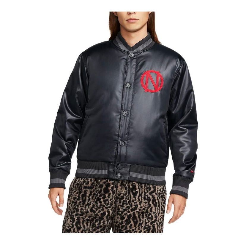 Bomberjacka Nike Long Sleeves Varsity Jacket Svart | DQ6204-045