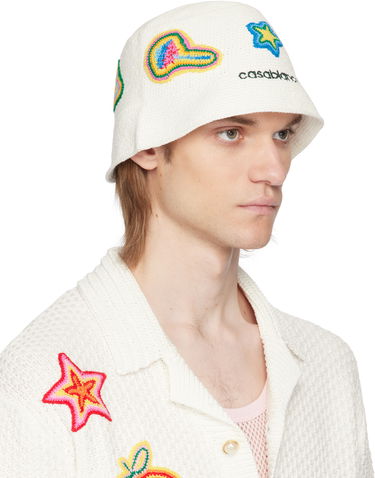 Hatt Casablanca Casablanca Crochet Bucket Hat Vit | AS25-HAT-079-01, 1