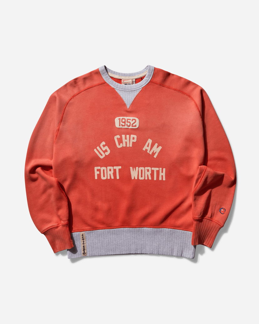 Sweater Champion 50s Saddle Crewneck Sweatshirt Orange | 221095 OS062