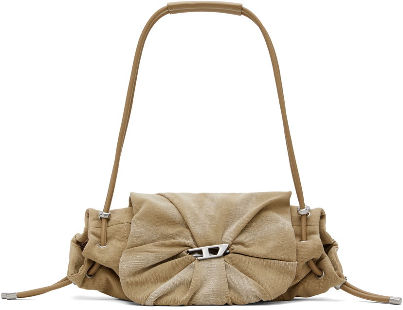 Handväska Diesel Diesel Scrunch-D Shoulder Bag Beige | X10331 PR555