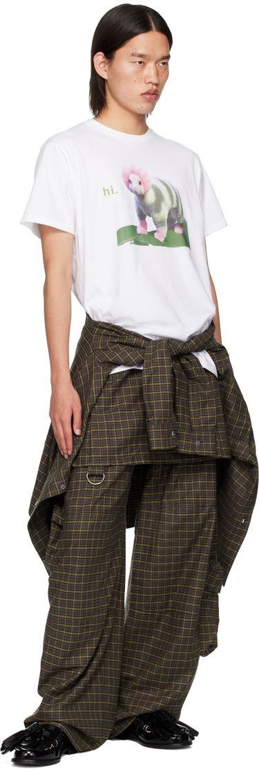 T-shirt Collina Strada Collina Strada 'Hi.' Graphic T-Shirt Vit | XX3203, 3