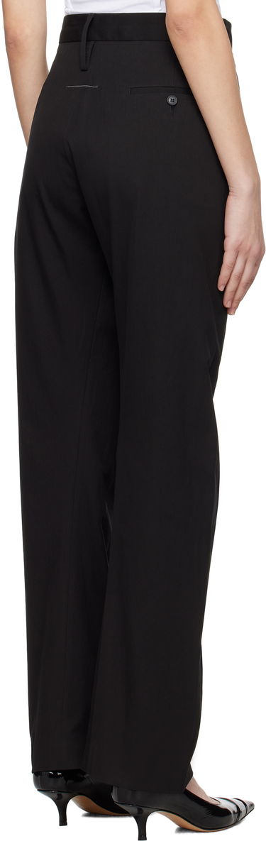 Byxor Maison Margiela MM6 Maison Margiela Light Cotton Gabardine Trousers Svart | S62KB0237 M35451, 2