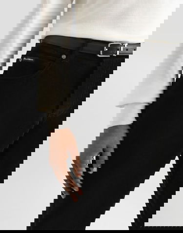 Byxor Dolce & Gabbana Dolce & Gabbana Cotton And Cashmere Regular Trousers Svart | GYJCCTGJ589N0000, 2