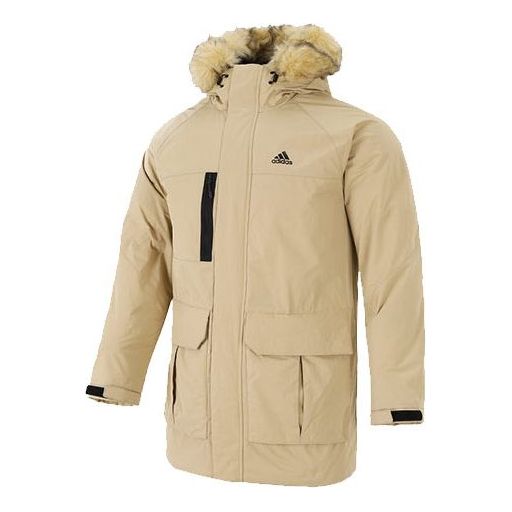 Parkas adidas Originals Hooded Down Parka Jacket Beige | H20766