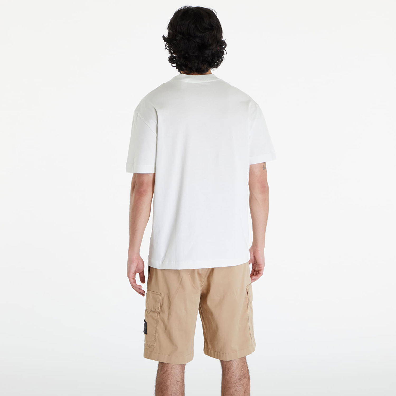 T-shirt CALVIN KLEIN Embroidery Patch T-Shirt White Vit | J30J325700 CGA, 1