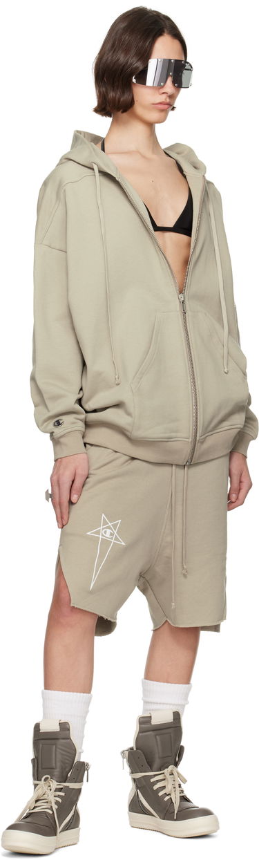 Shorts Rick Owens Rick Owens Champion Edition Beveled Pods Shorts Grön | CW01E1688 CHFE, 4