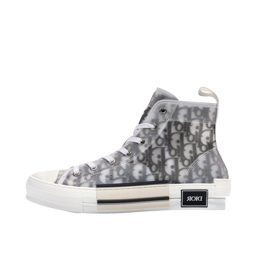 Sneakers och skor Dior High Top Logo Oblique Vit | 3SH118YJP_H069 / 3SH118YJPT00480H069