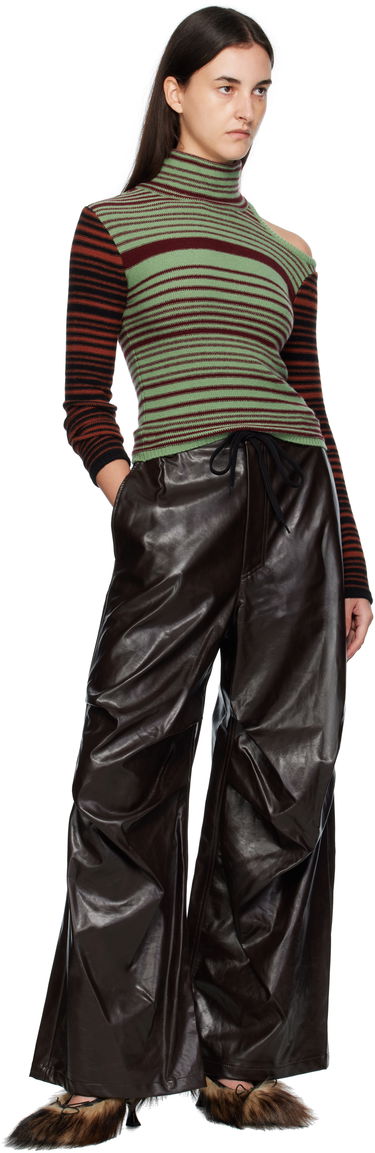 Sweater Andersson Bell Andersson Bell Elodie Multi Stripe Cut-Out Turtleneck Grön | atb1356w, 3